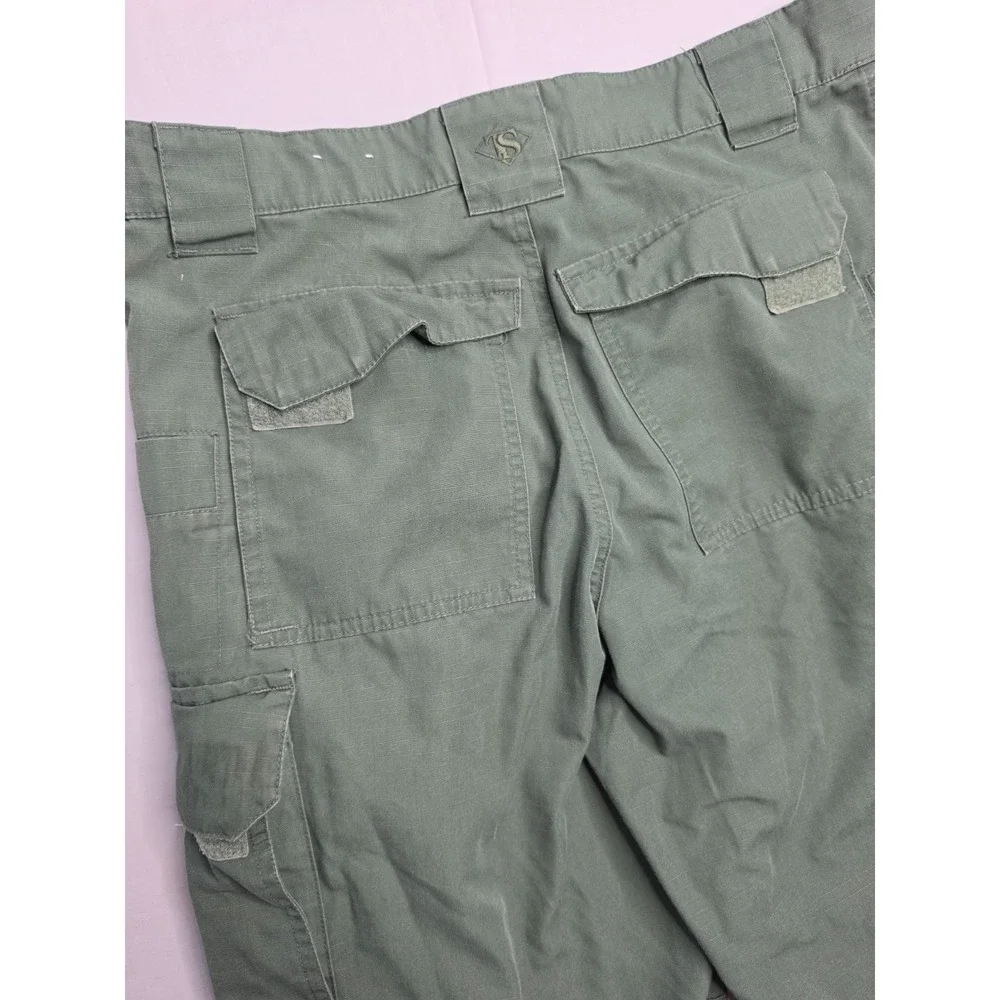 Tru-Spec Cargo Pants Men's 30x30 Olive Green Cotton Ripstop Straight Leg Hiking